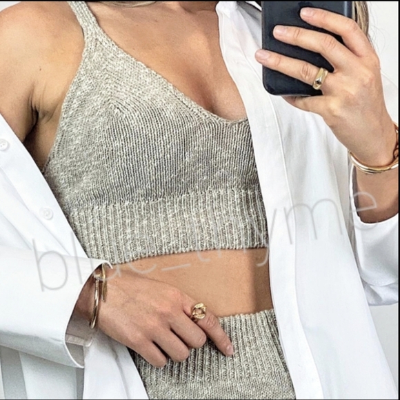 Zara 2pc COTTON Linen Blend Top & Short Set - Picture 10 of 12